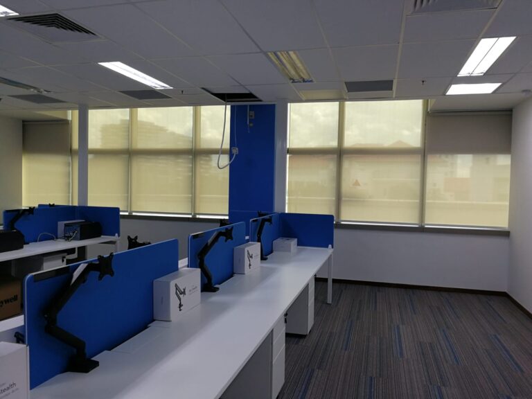 office perforated roller blinds