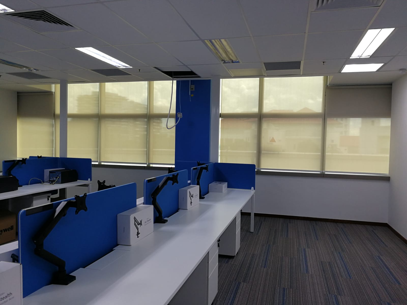 office perforated roller blinds